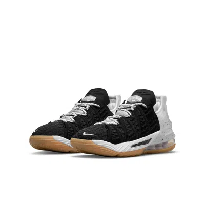 Nike (gs)  Lebron 18 'black White Gum'