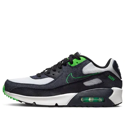 Nike (gs)  Air Max 90 Leather Se 'black Scream Green'