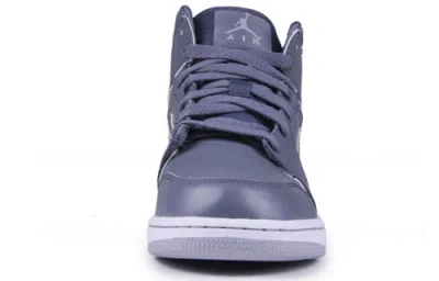 Air Jordan (gs)  1 Retro Mid 'cool Grey Wolf Grey' In Black