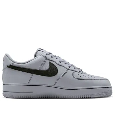 Nike Air Force 1 Sneakers With Contrast Stitch Detail In Gray