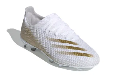 Adidas Originals (gs) Adidas X Ghosted.3 Fg 'white Metallic Gold Melange'