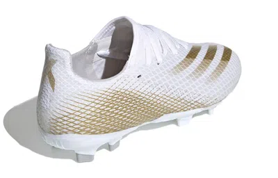 Adidas Originals (gs) Adidas X Ghosted.3 Fg 'white Metallic Gold Melange'