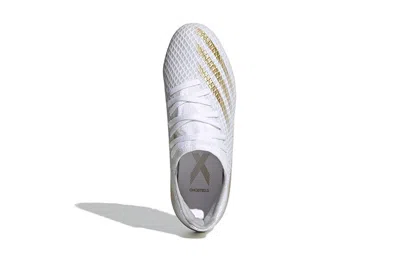 Adidas Originals (gs) Adidas X Ghosted.3 Fg 'white Metallic Gold Melange'