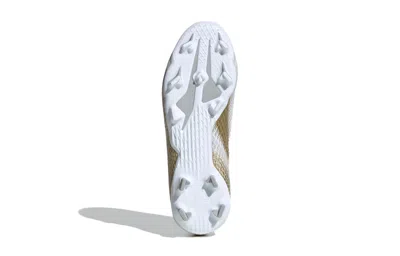 Adidas Originals (gs) Adidas X Ghosted.3 Fg 'white Metallic Gold Melange'