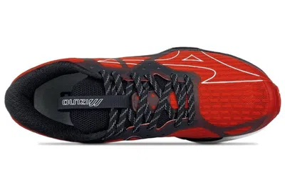 Mizuno Pi Knit Low Top Running Shoes Black/red In Multi