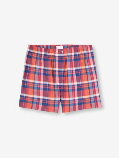 Derek Rose Men's Classic Fit Boxers Barker 40 Cotton Multi
