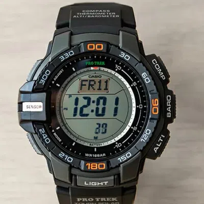 Casio Sports Solar Powered Mens Black Digital In Black