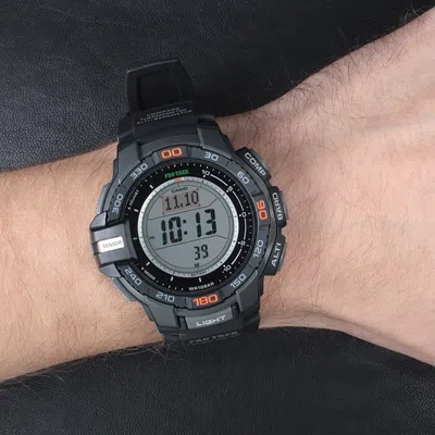 Casio Sports Solar Powered Mens Black Digital In Black