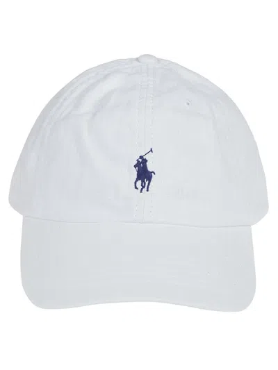 Polo Ralph Lauren Beige Cotton Hat With Logo In White