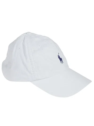 Polo Ralph Lauren Beige Cotton Hat With Logo In White