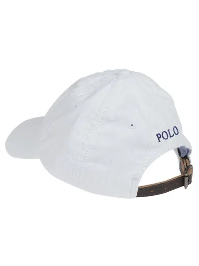 Polo Ralph Lauren Beige Cotton Hat With Logo In White