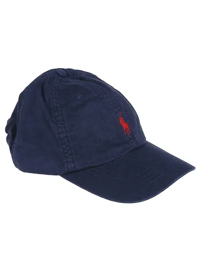 Polo Ralph Lauren Blue Baseball Cap With Logo Embroidery In Cotton Man In Blue