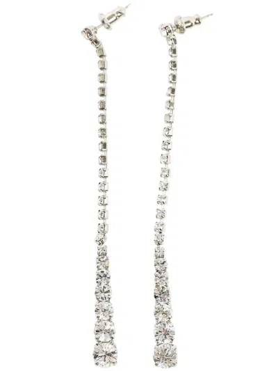 Helenezubeldia Duo Crystal Earrings Accessories In Grey