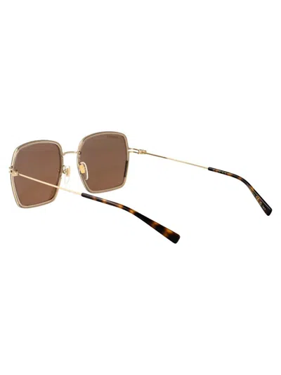 Gucci Sunglasses In Beige-gold-brown