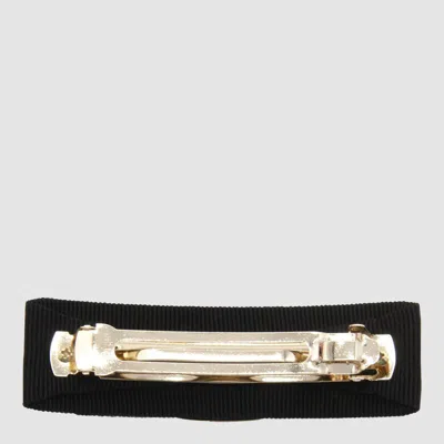 Ferragamo Haarspange Aus Seide Mit Schleife In Black