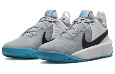 Nike (gs)  Team Hustle D10 'grey Blue Lightning'