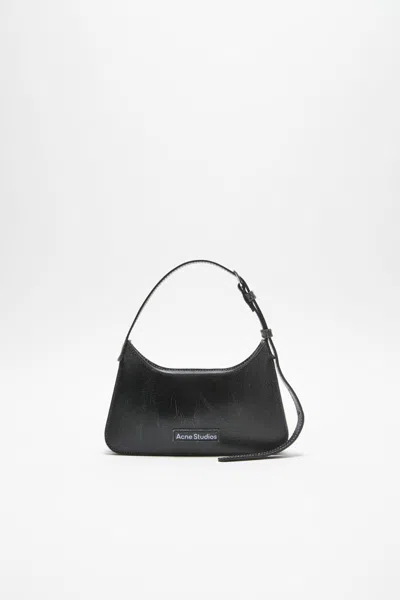 Acne Studios Mini Platt Crackled Leather Shoulder Bag