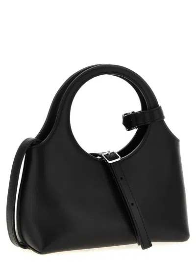 Courrèges Sleek Black Handbag With Adjustable Strap
