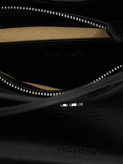 Courrèges Sleek Black Handbag With Adjustable Strap