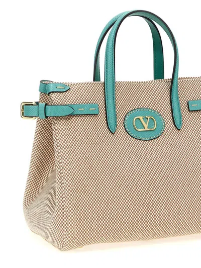 Valentino Women's Two-tone Canvas Antibes Shopping Bag | 6w2b0r19jse Color R2k
