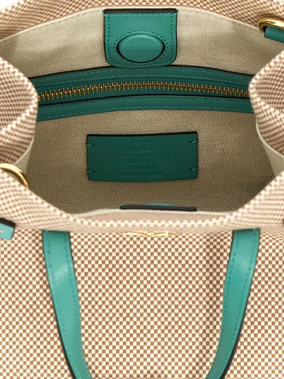 Valentino Women's Two-tone Canvas Antibes Shopping Bag | 6w2b0r19jse Color R2k