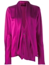 HAIDER ACKERMANN draped longsleeved blouse,1642004115036