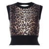 GIVENCHY knitted cropped tank top,16I7811540
