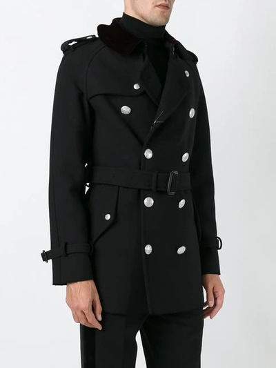 Shop Alexander Mcqueen Double Breasted Peacoat