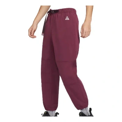 Nike Burgundy Trail Trousers In Burgundy
