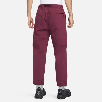 Nike Burgundy Trail Trousers In Burgundy