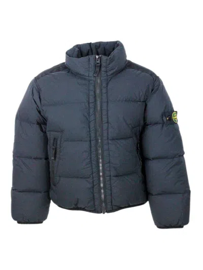 Stone Island Jacket In Blue