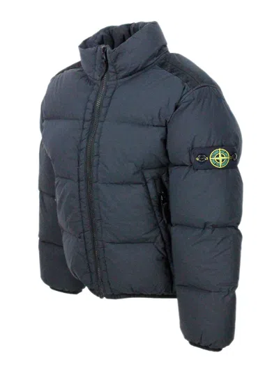 Stone Island Jacket In Blue