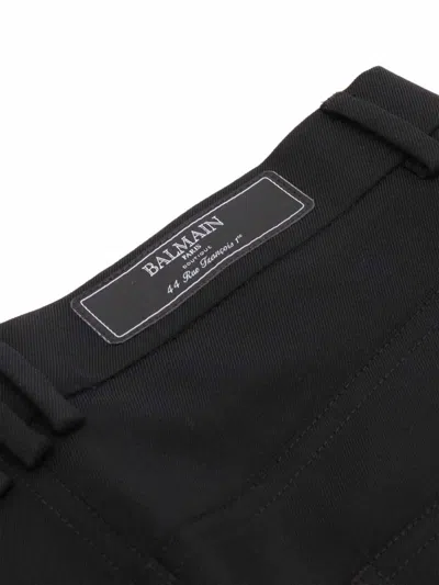 Balmain Woven Trousers In Black