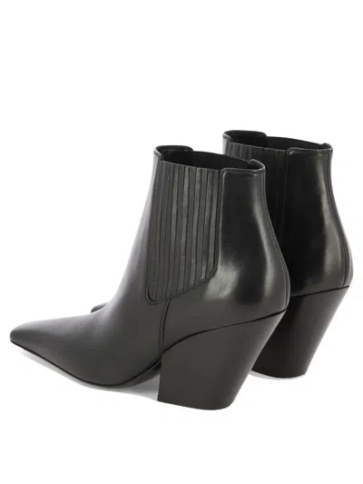 Casadei Love Ankle Boots Black