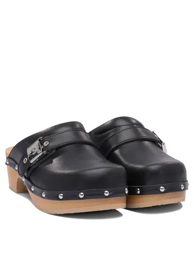 Scholl Pescura Clog 50 Blk&honey Ltre50mm Heeled Shoes Black