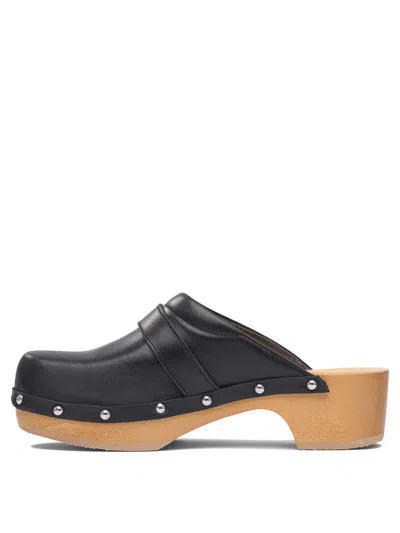 Scholl Pescura Clog 50 Blk&honey Ltre50mm Heeled Shoes Black