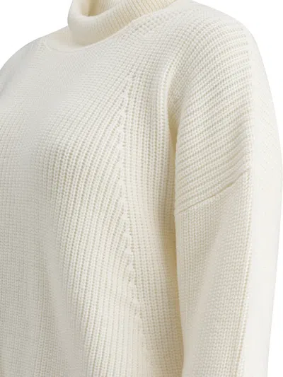 Rakkì Merino Wool Turtleneck Knitwear In Neutral