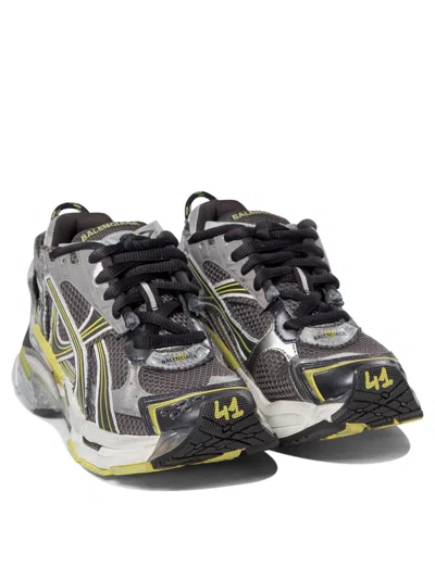 Balenciaga Runner Mesh And Faux Leather Sneakers