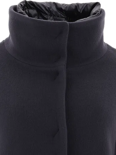 Herno Down Coat In New Modern Double And Nylon Ultralight Coats Blue