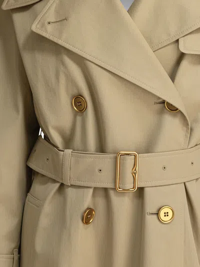 Burberry Castleford Check Collar Water Resistant Gabardine Trench Coat