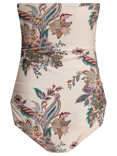 Zimmermann Rhiannon Hardware-detailed Strapless One-piece Swimsuit