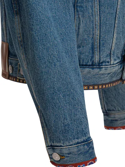 Valentino Jackets Light Blue In Black