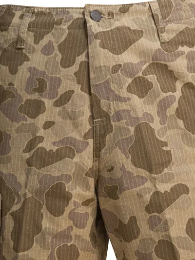 Carhartt Cargo Shorts Featuring Multiple Pockets In Brown