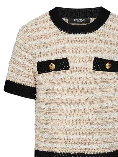 Balmain Suéter Cuello Redondo - Beis In Black