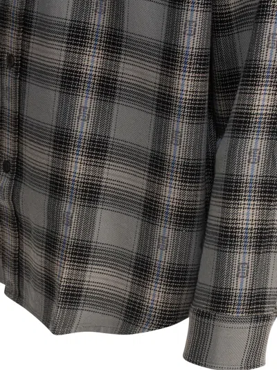 Stussy Ex Files Plaid Shirt In Gray