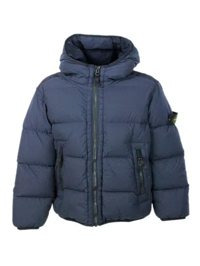 Stone Island Jacket In Blue