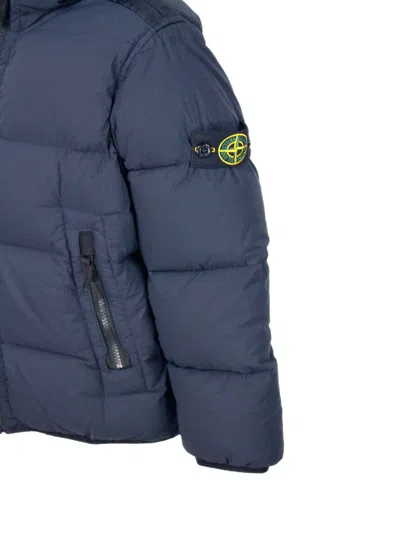 Stone Island Jacket In Blue