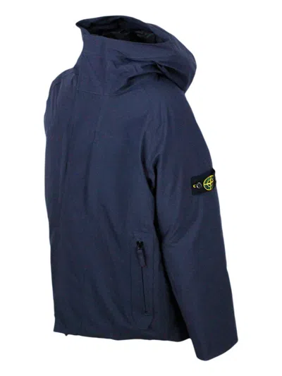 Stone Island Jacket In Blue