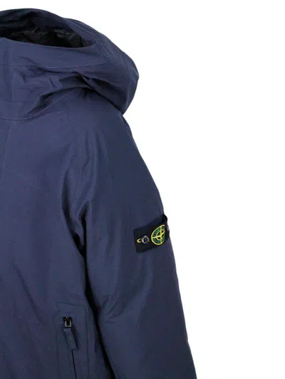 Stone Island Jacket In Blue