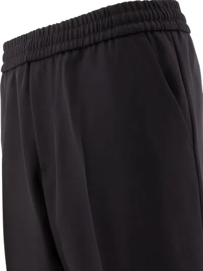 Golden Goose Wool Jogging Pants In Black